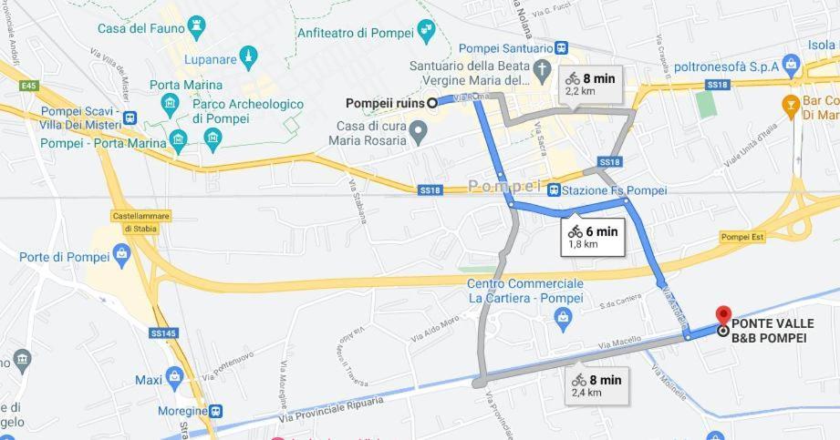 Ponte Valle B&B Pompei 斯卡法蒂 外观 照片